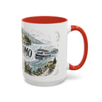 Lake Como Mug, Italy Travel Souvenir, Bucket List Gift, Accent Ceramic Coffee Mug 11oz 15oz