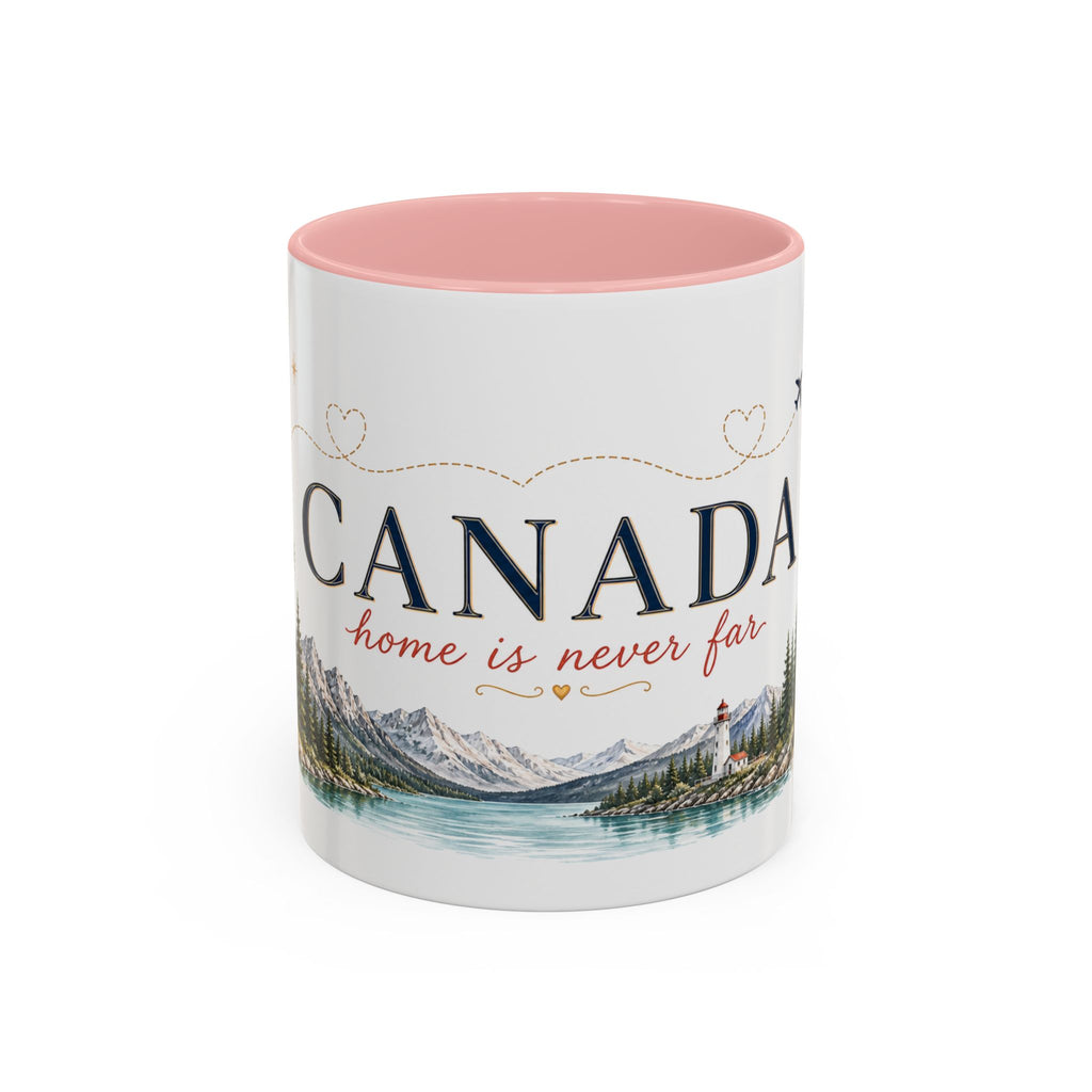 Canada Home Country Mug | Moving Away Gift | Long Distance Friendship | 11 oz 15 oz Accent Mug