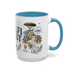 Amalfi Coast Coffee Mug | Travel Destination Souvenir Gift | Accent Color Ceramic 11oz 15oz