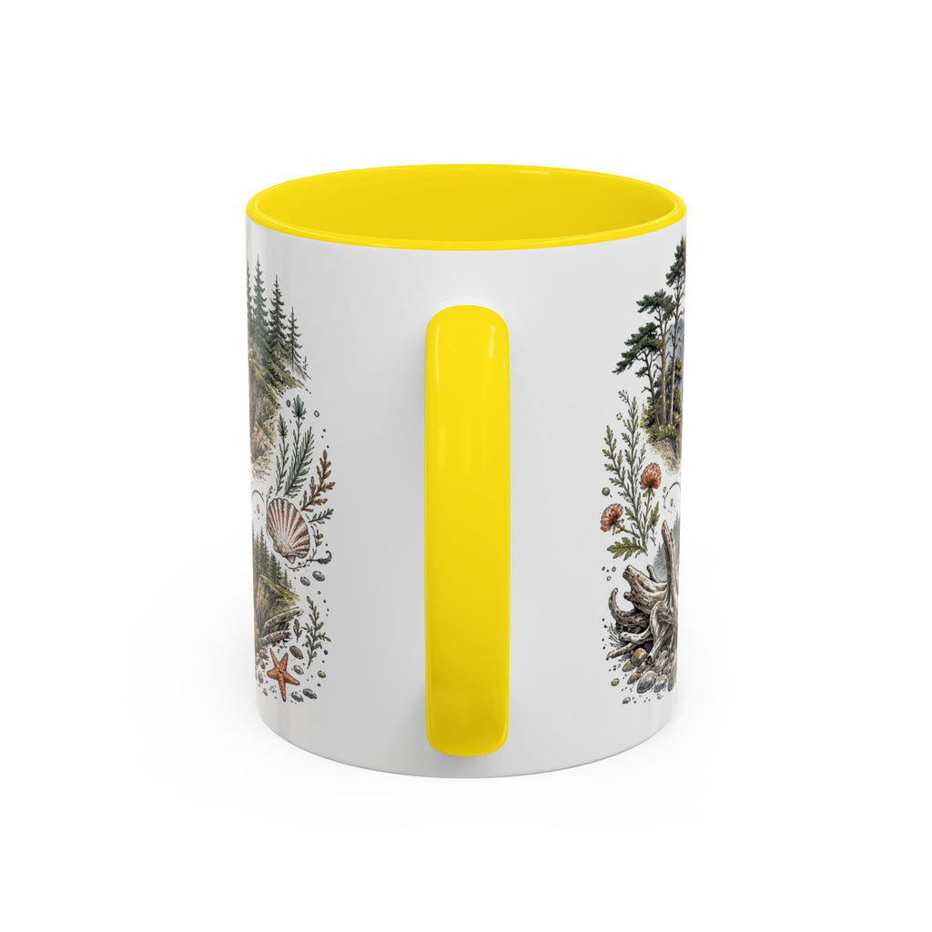 Oregon Coast Mug, Pacific Northwest Travel Souvenir, Bucket List Gift, Accent Ceramic Coffee Mug 11oz 15oz