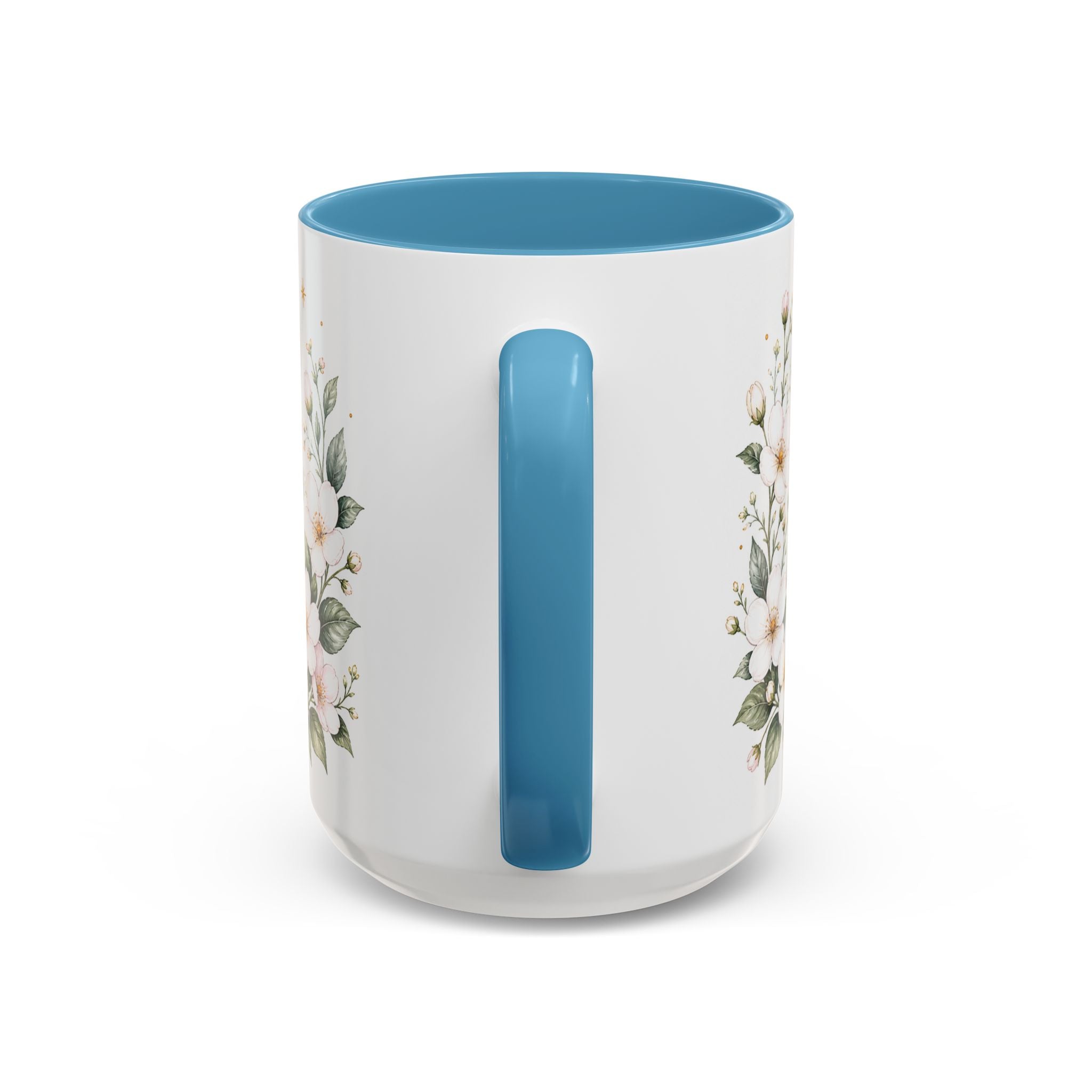Massachusetts State Map Mug | Coastal Scene, Botanical Accents (11oz, 15oz)