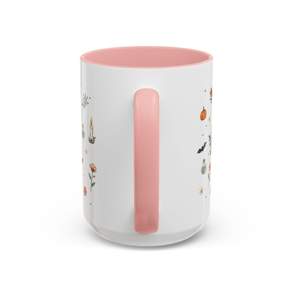Black Cat Halloween Mug | Pumpkin Moon Watercolor Gift | Spooky Accent Cup 11oz 15oz