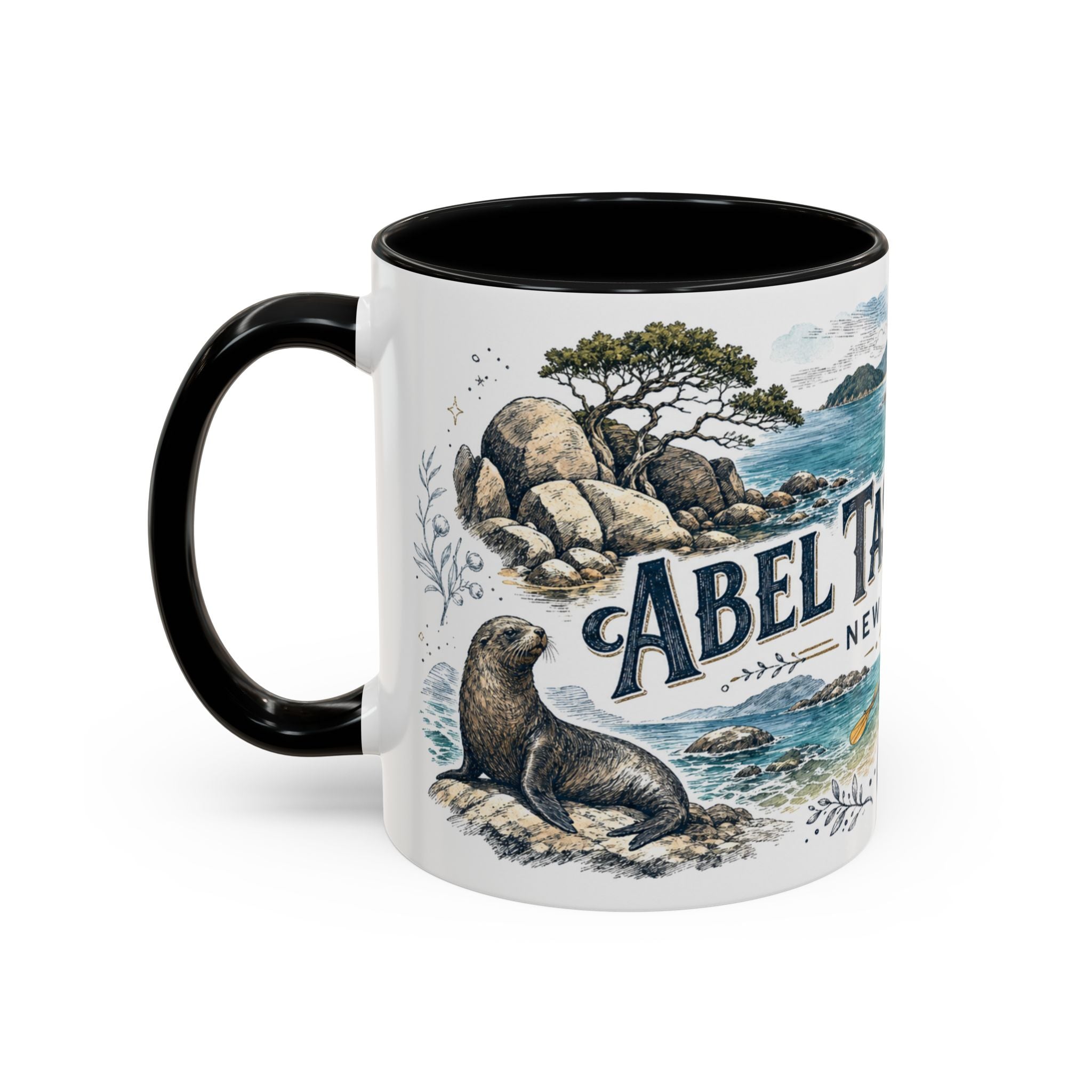 Abel Tasman Coast Mug, New Zealand Travel Souvenir, Bucket List Gift, Accent Ceramic Coffee Mug 11oz 15oz