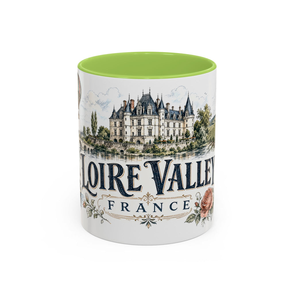 Loire Valley Mug, France Travel Souvenir, Bucket List Gift, Accent Ceramic Coffee Mug 11oz 15oz