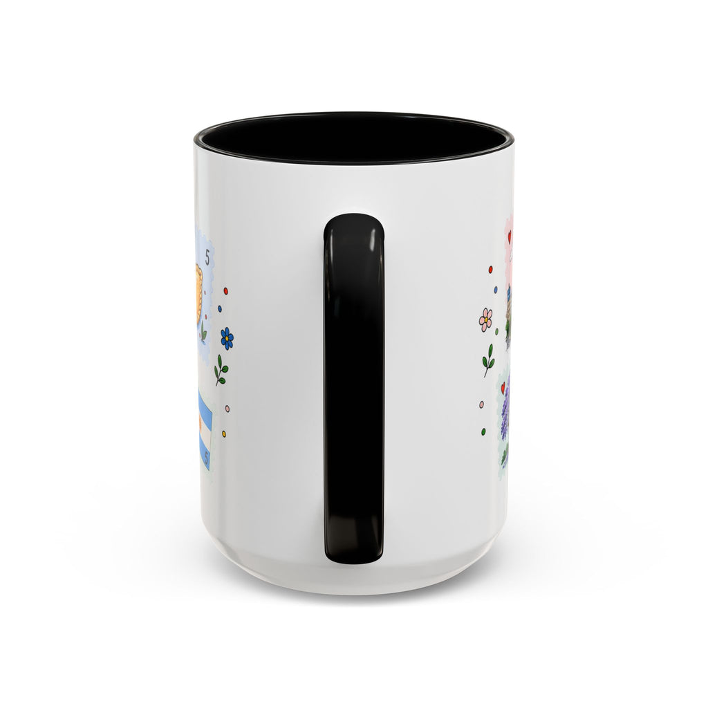 Buenos Aires Coffee Mug | Postage Stamp Collage Mug | Travel Souvenir Accent Cup 11oz 15oz