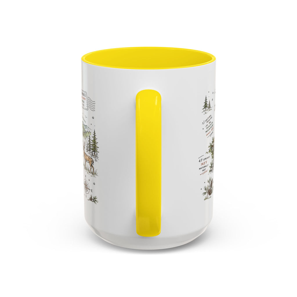 Hot Springs National Park Coffee Mug | Arkansas Thermal Spring Spa Gift | Accent Color Ceramic 11oz 15oz