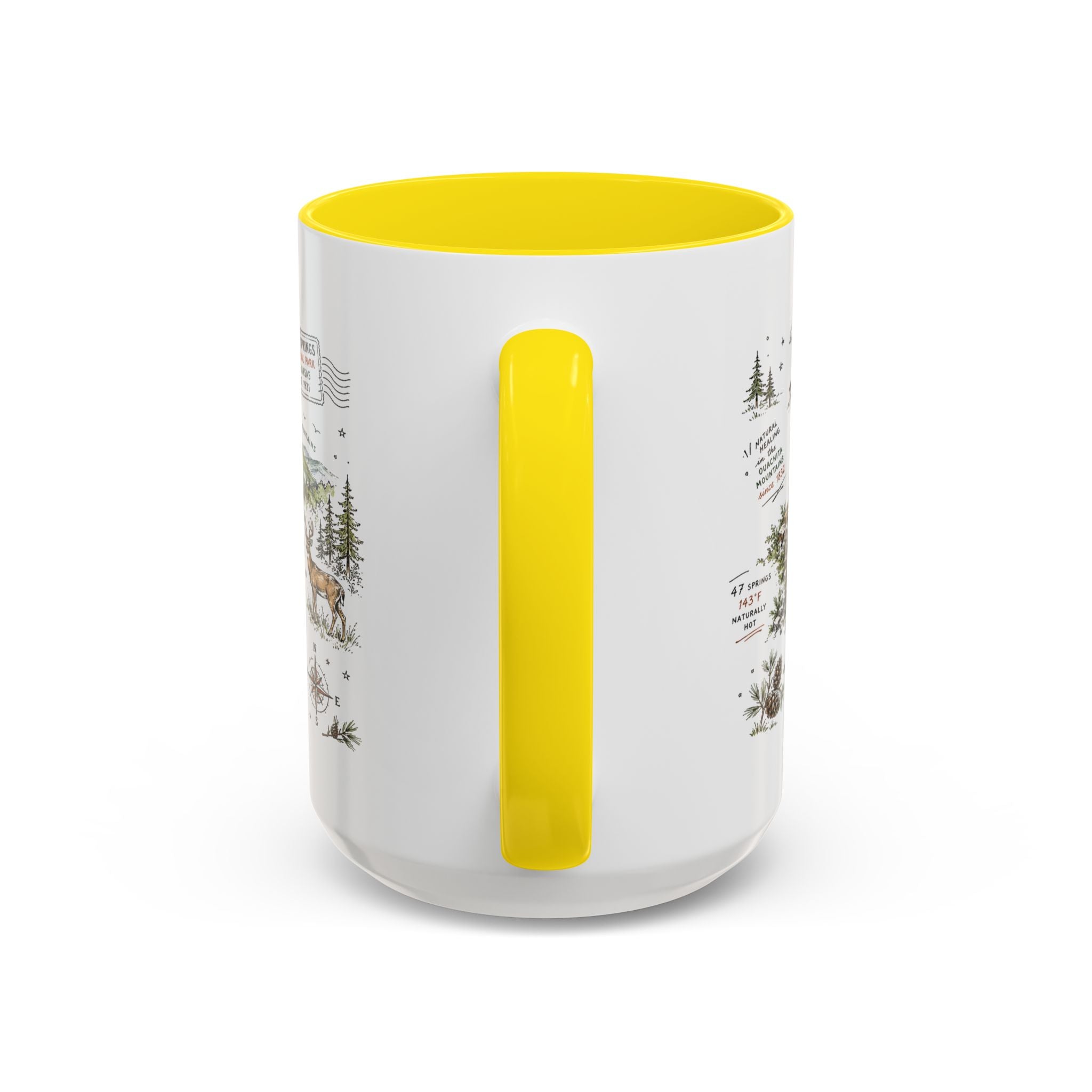 Hot Springs National Park Coffee Mug | Arkansas Thermal Spring Spa Gift | Accent Color Ceramic 11oz 15oz