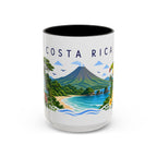 Costa Rica Coffee Mug | Travel Souvenir Accent Mug | Place Gift Ceramic Cup 11oz 15oz