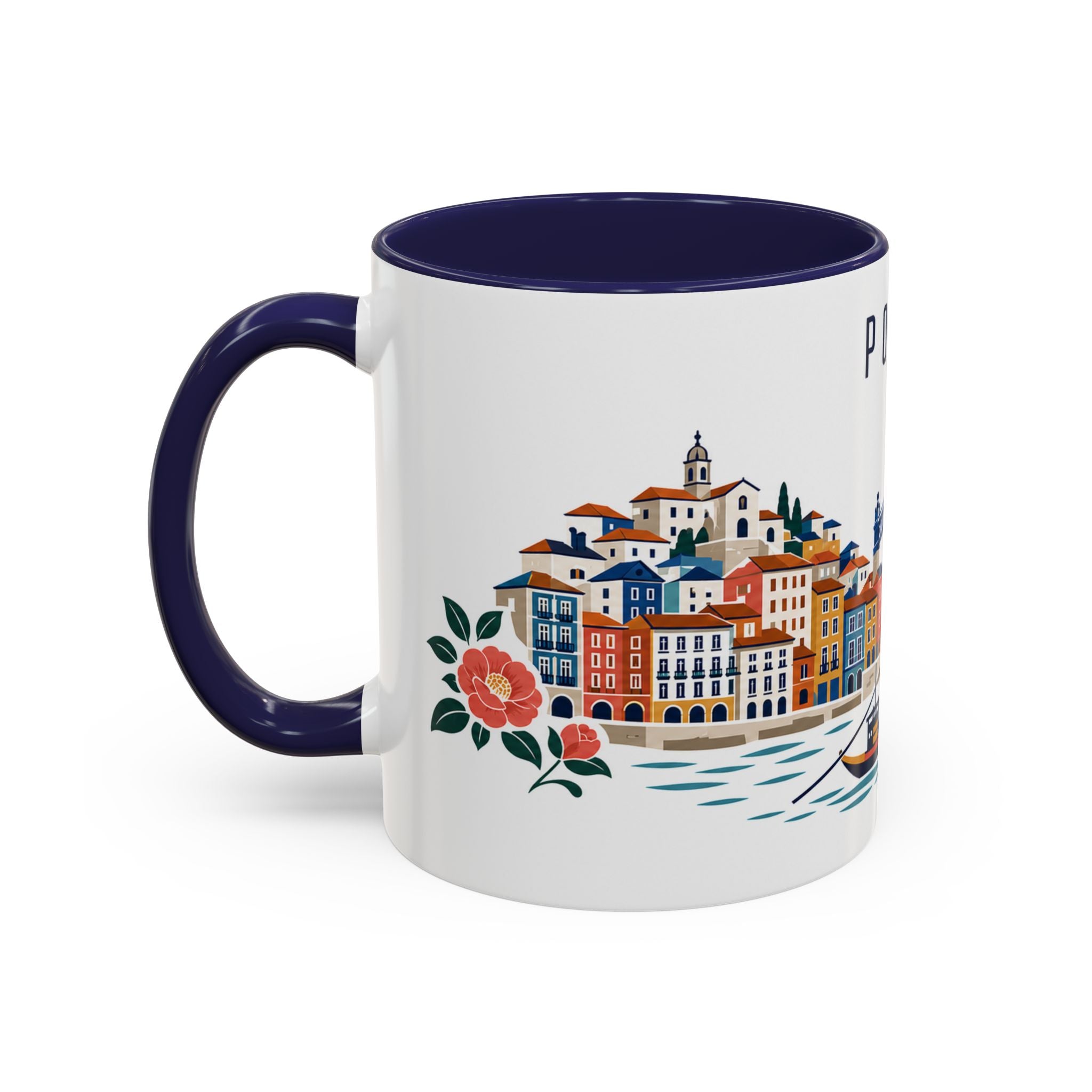 Porto Coffee Mug | Portugal Travel Souvenir | Porcelain Decal City Gift | 11oz 15oz Accent Mug