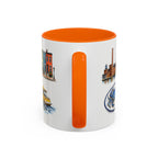 Baltimore Illustrated Travel Mug | City Souvenir Accent Coffee Mug | 11oz 15oz Ceramic Cup