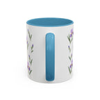 Tennessee Iris Mug, State Flower Floral Coffee Cup, 11oz Botanical Gift