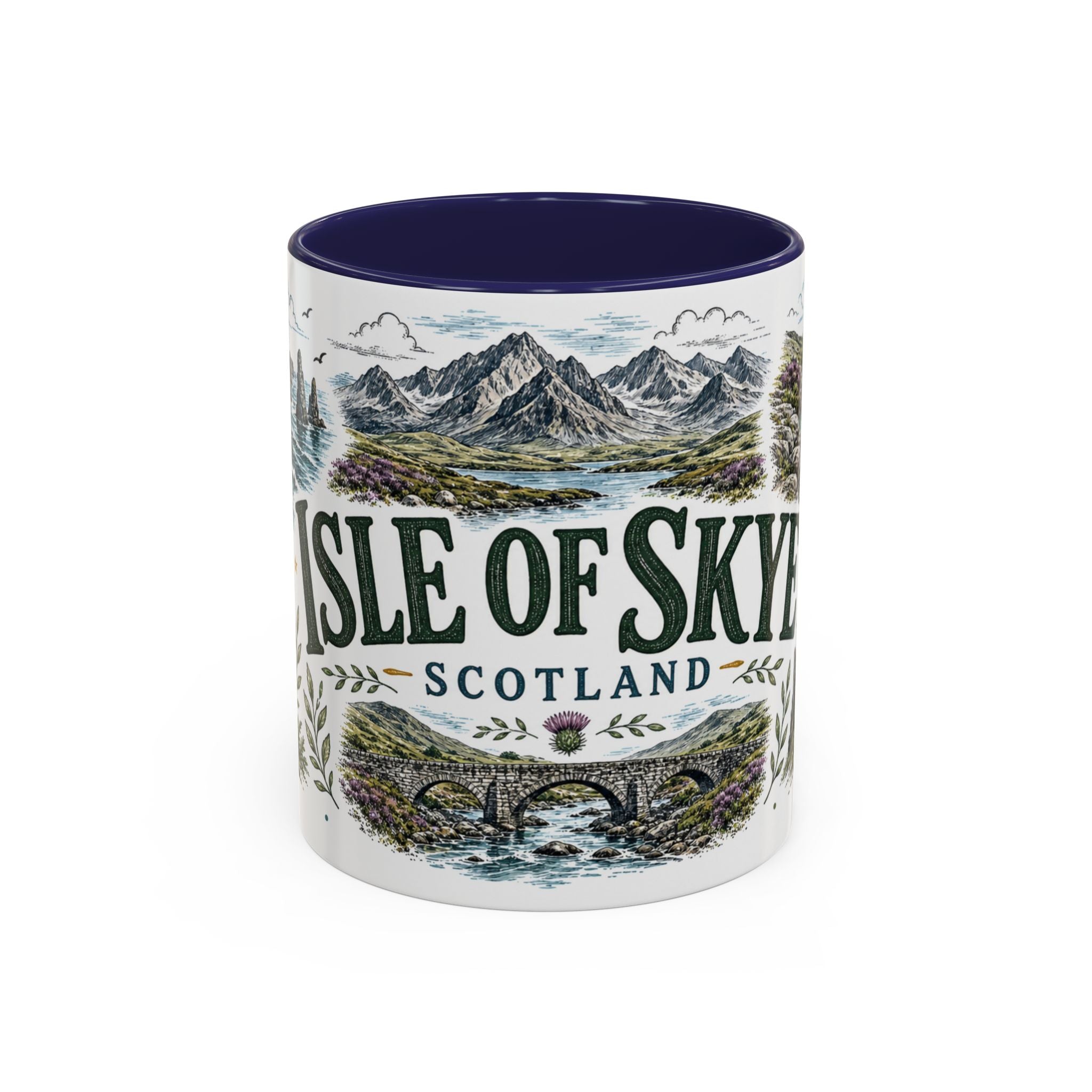 Isle of Skye Mug, Scotland Travel Souvenir, Bucket List Gift, Accent Ceramic Coffee Mug 11oz 15oz