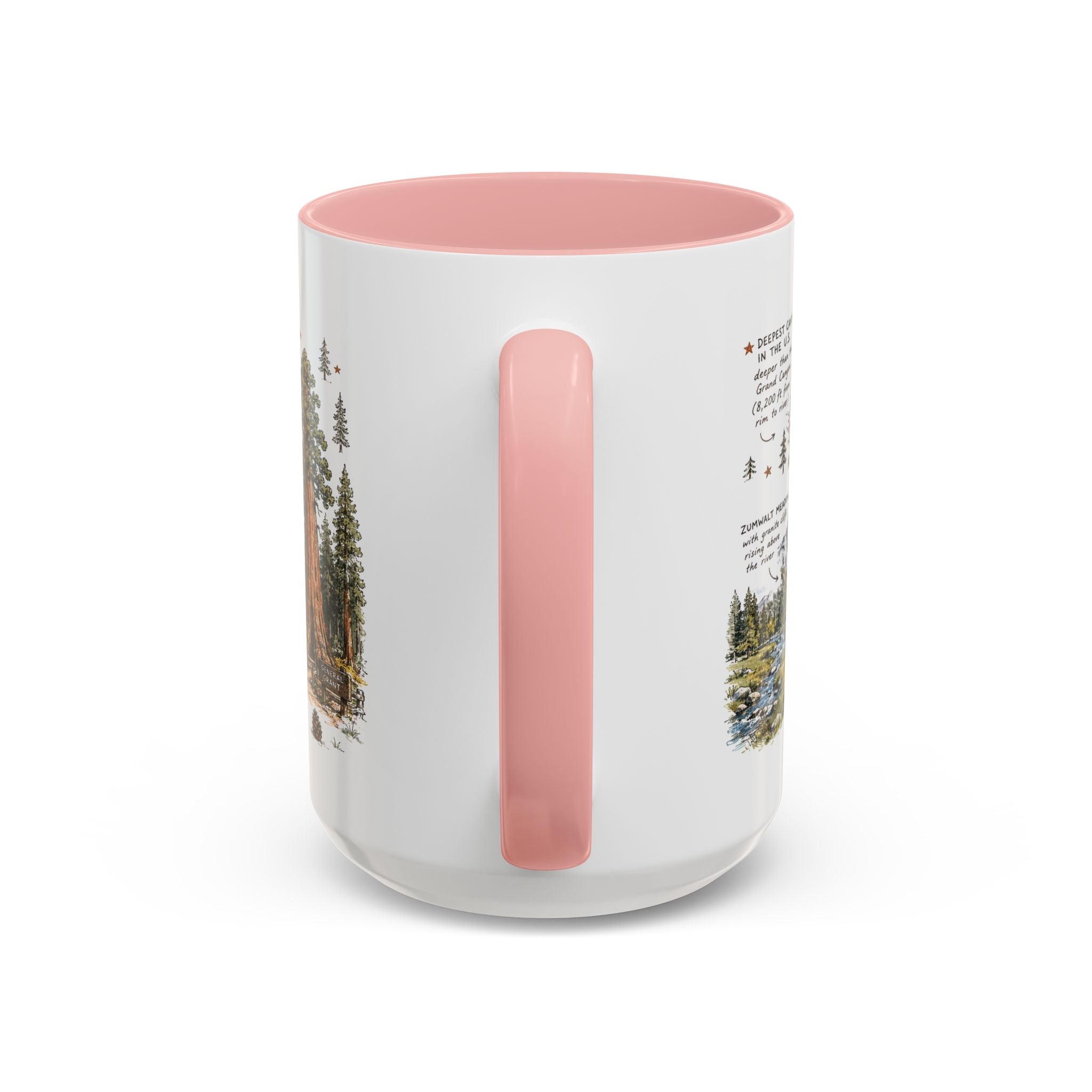 Kings Canyon National Park Coffee Mug | California Sierra Nevada Sequoia Gift | Accent Color Ceramic 11oz 15oz