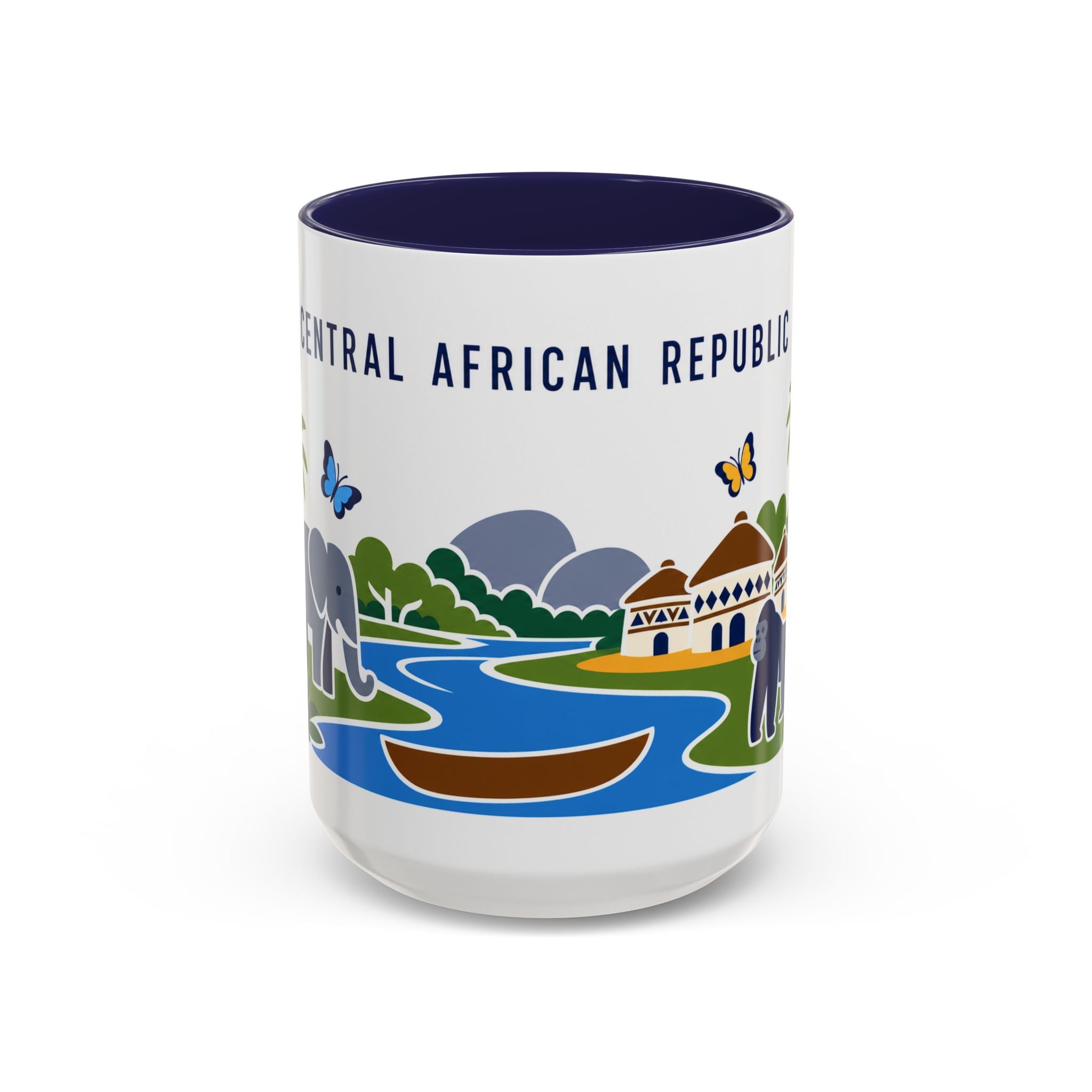 Central African Republic Coffee Mug | Travel Souvenir Accent Mug | Country Gift Ceramic Cup 11oz 15oz