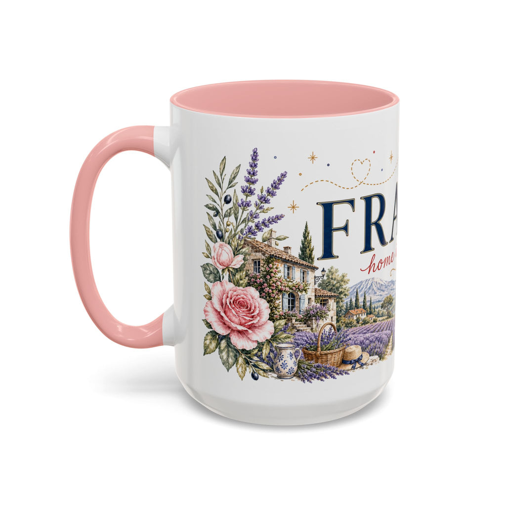 France Home Country Mug | Moving Away Gift | Long Distance Friendship | 11 oz 15 oz Accent Mug
