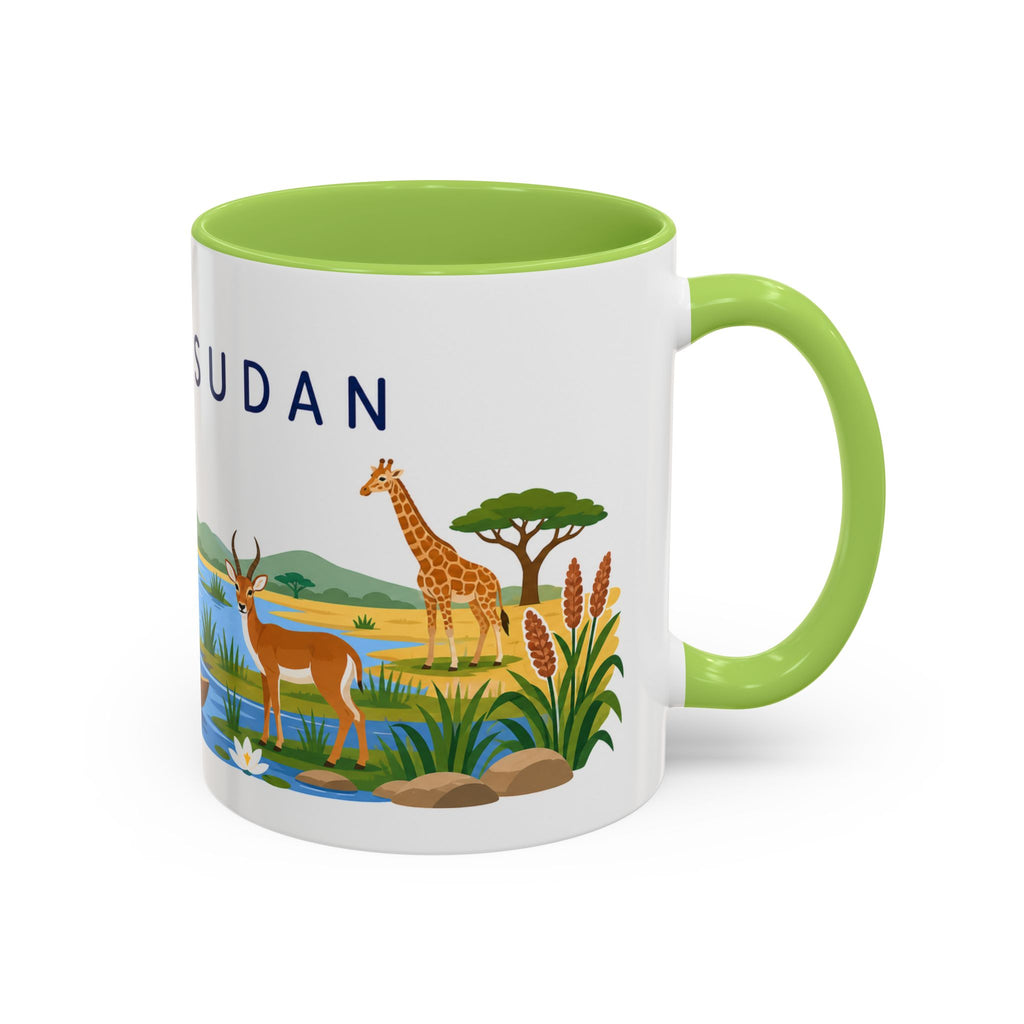 South Sudan Coffee Mug | Travel Souvenir Accent Mug | Country Gift Ceramic Cup 11oz 15oz
