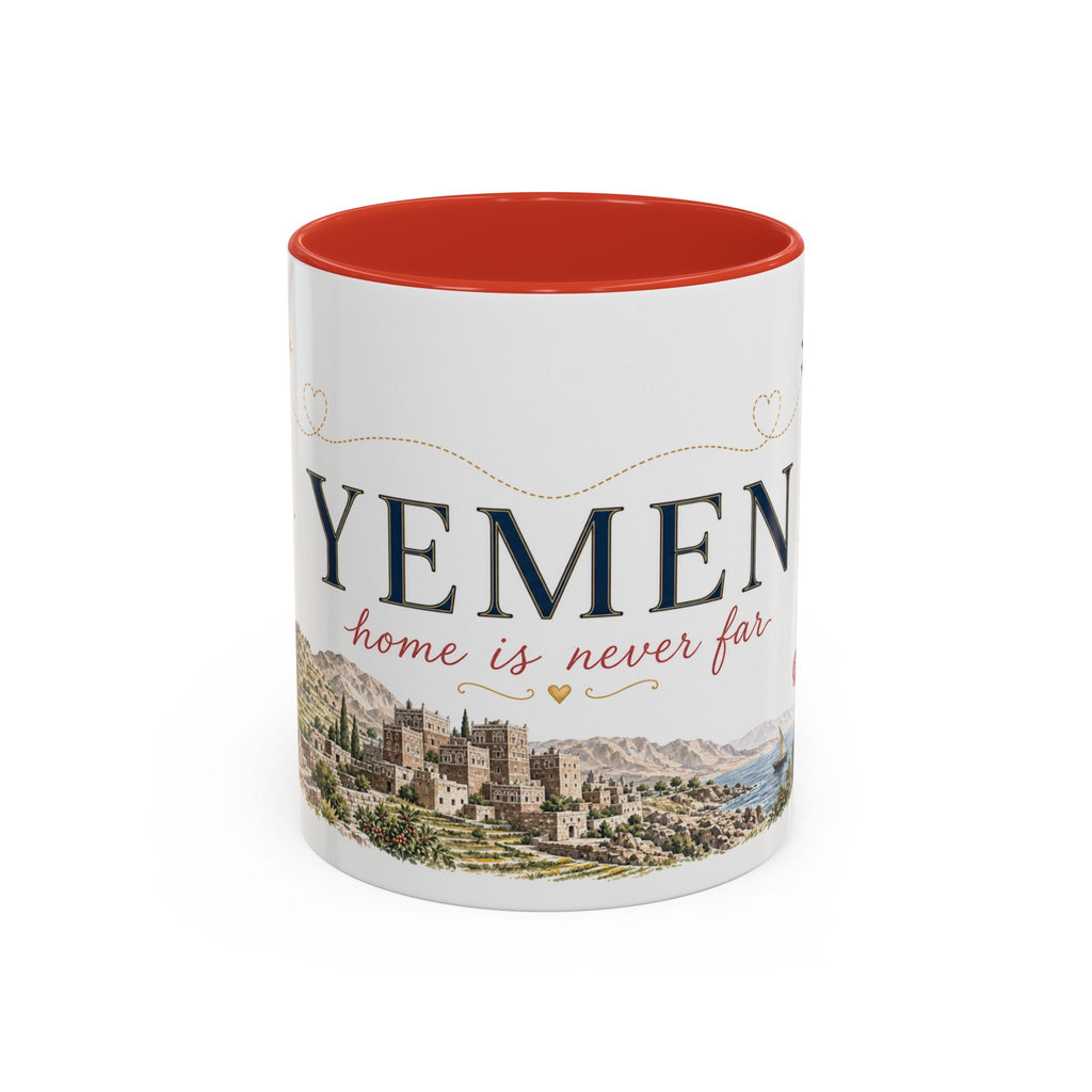 Yemen Home Country Mug | Moving Away Gift | Long Distance Friendship | 11 oz 15 oz Accent Mug