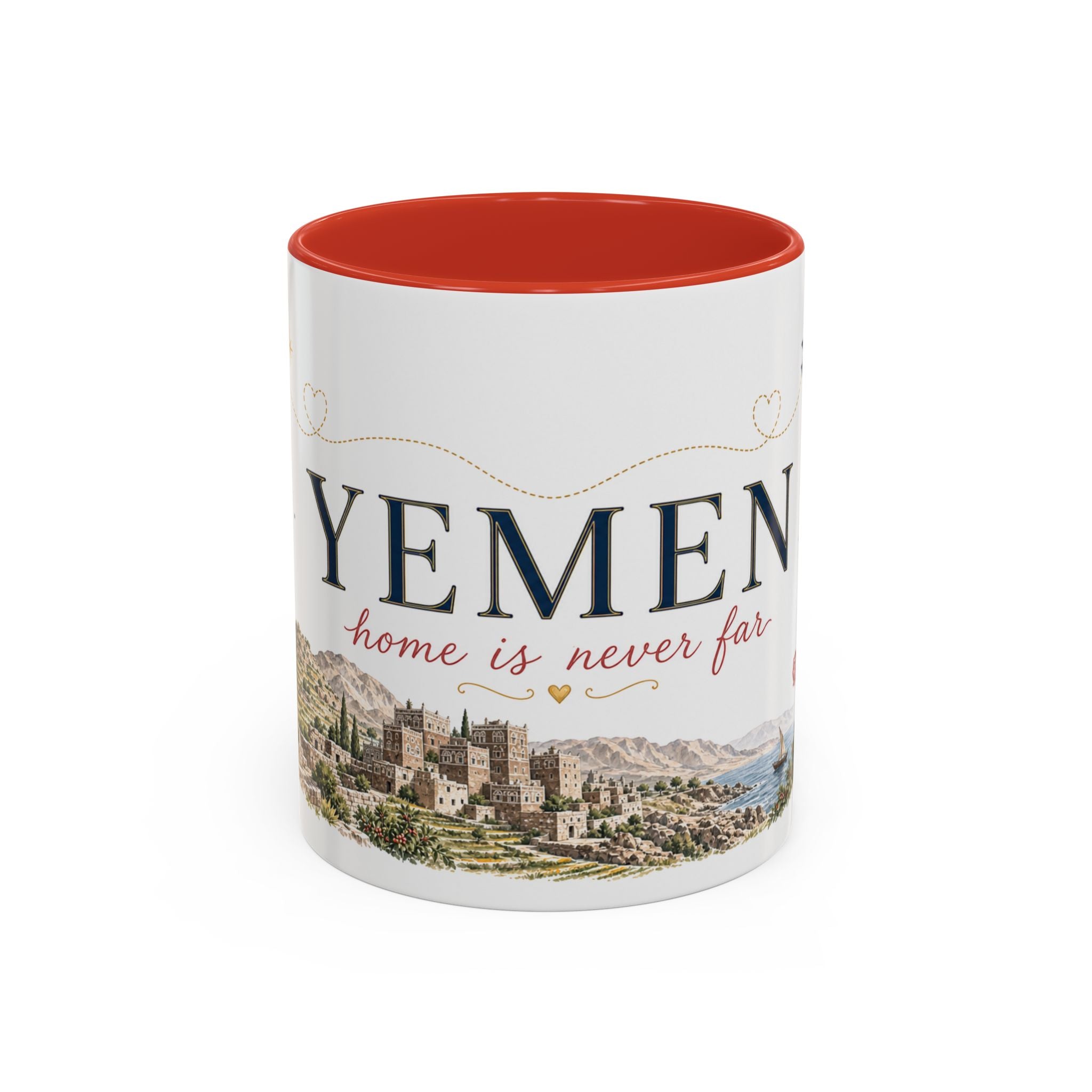 Yemen Home Country Mug | Moving Away Gift | Long Distance Friendship | 11 oz 15 oz Accent Mug