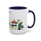 Denpasar Coffee Mug | Indonesia Travel Souvenir | Porcelain Decal City Gift | 11oz 15oz Accent Mug