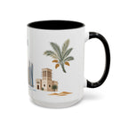 Dubai Coffee Mug | United Arab Emirates Travel Souvenir | Porcelain Decal City Gift | 11oz 15oz Accent Mug