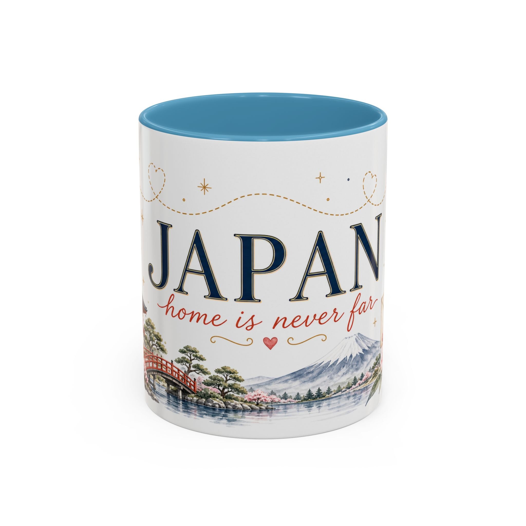 Japan Home Country Mug | Moving Away Gift | Long Distance Friendship | 11 oz 15 oz Accent Mug