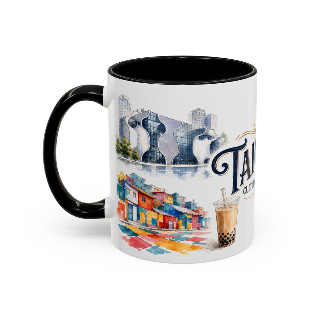 Taichung Coffee Mug | Taiwan Travel Souvenir | Vintage Illustrated City Gift | 11 oz 15 oz Accent Mug