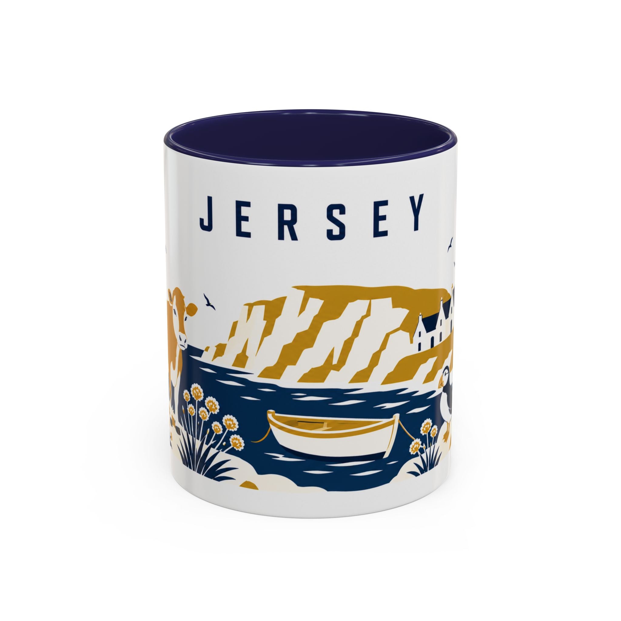 Jersey Coffee Mug | Travel Souvenir Accent Mug | Country Gift Ceramic Cup 11oz 15oz