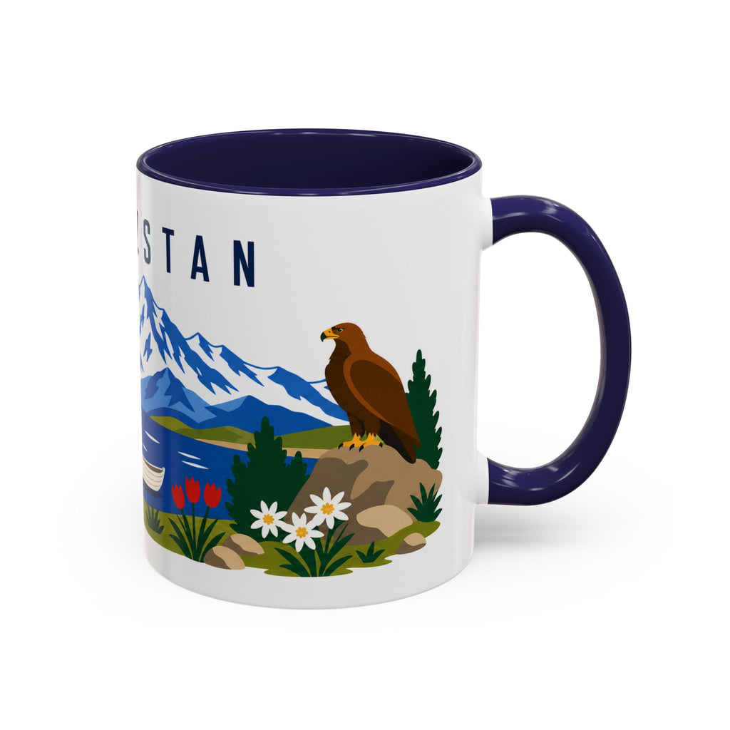 Kyrgyzstan Coffee Mug | Travel Souvenir Accent Mug | Country Gift Ceramic Cup 11oz 15oz