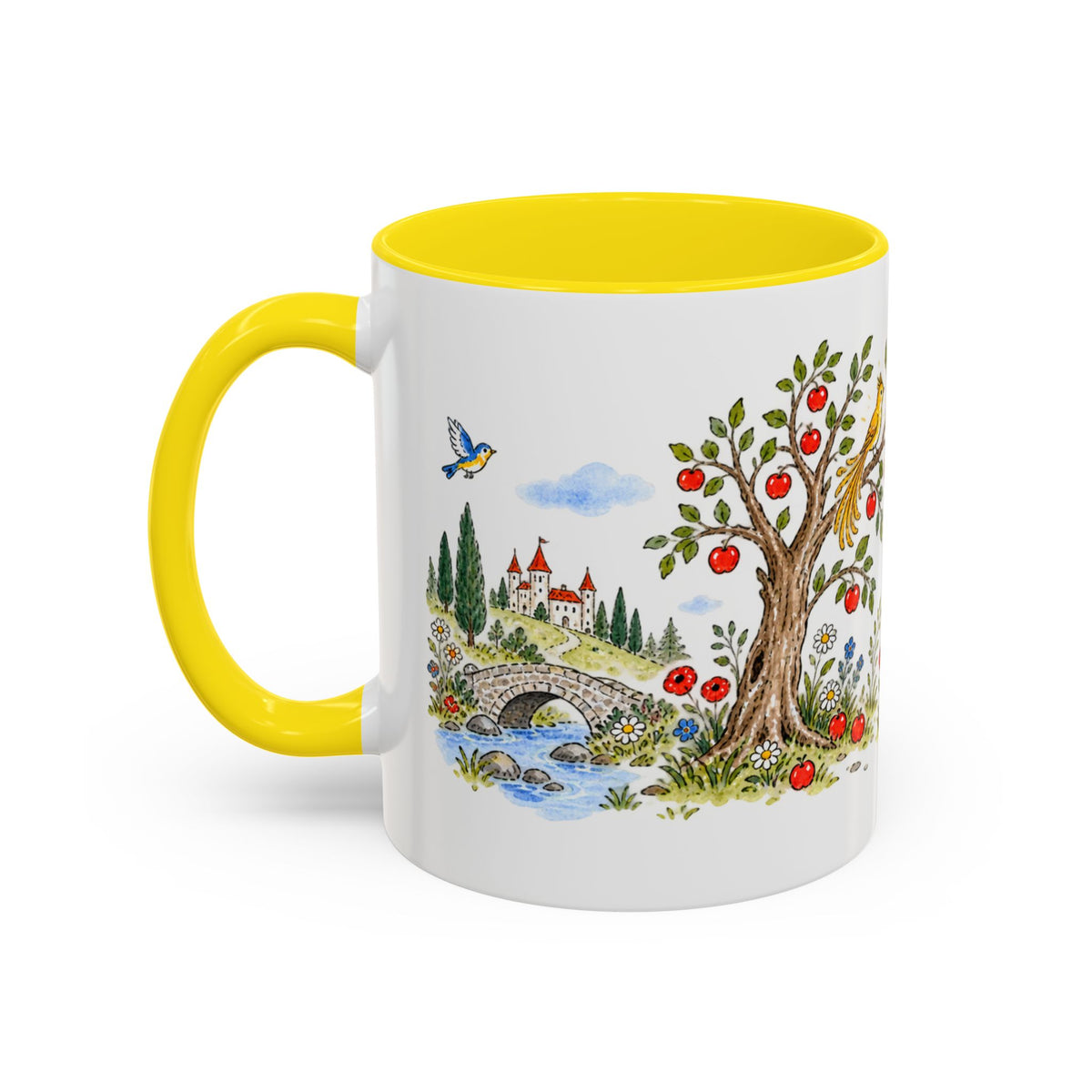 The Golden Bird Mug | Storybook Fairy Tale Accent Coffee Mug | EveryLegend