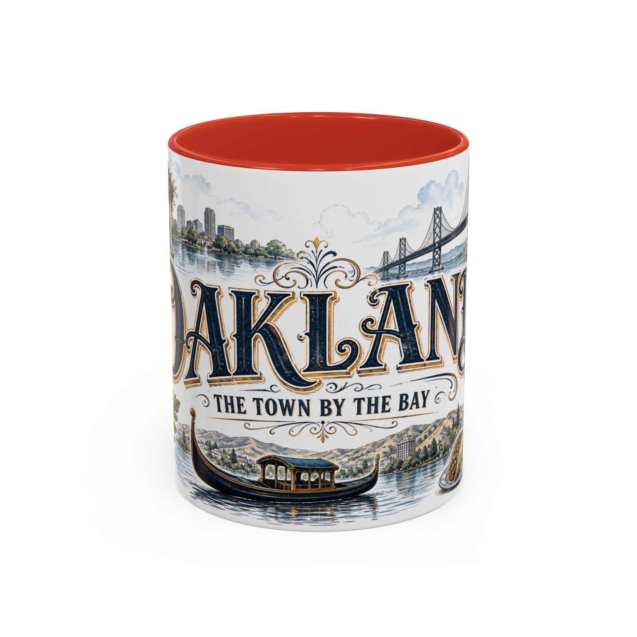 Oakland Coffee Mug | United States Travel Souvenir | Vintage Illustrated City Gift | 11 oz 15 oz Accent Mug