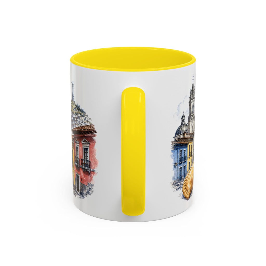Quito Coffee Mug | Ecuador Travel Souvenir | Vintage Illustrated City Gift | 11 oz 15 oz Accent Mug