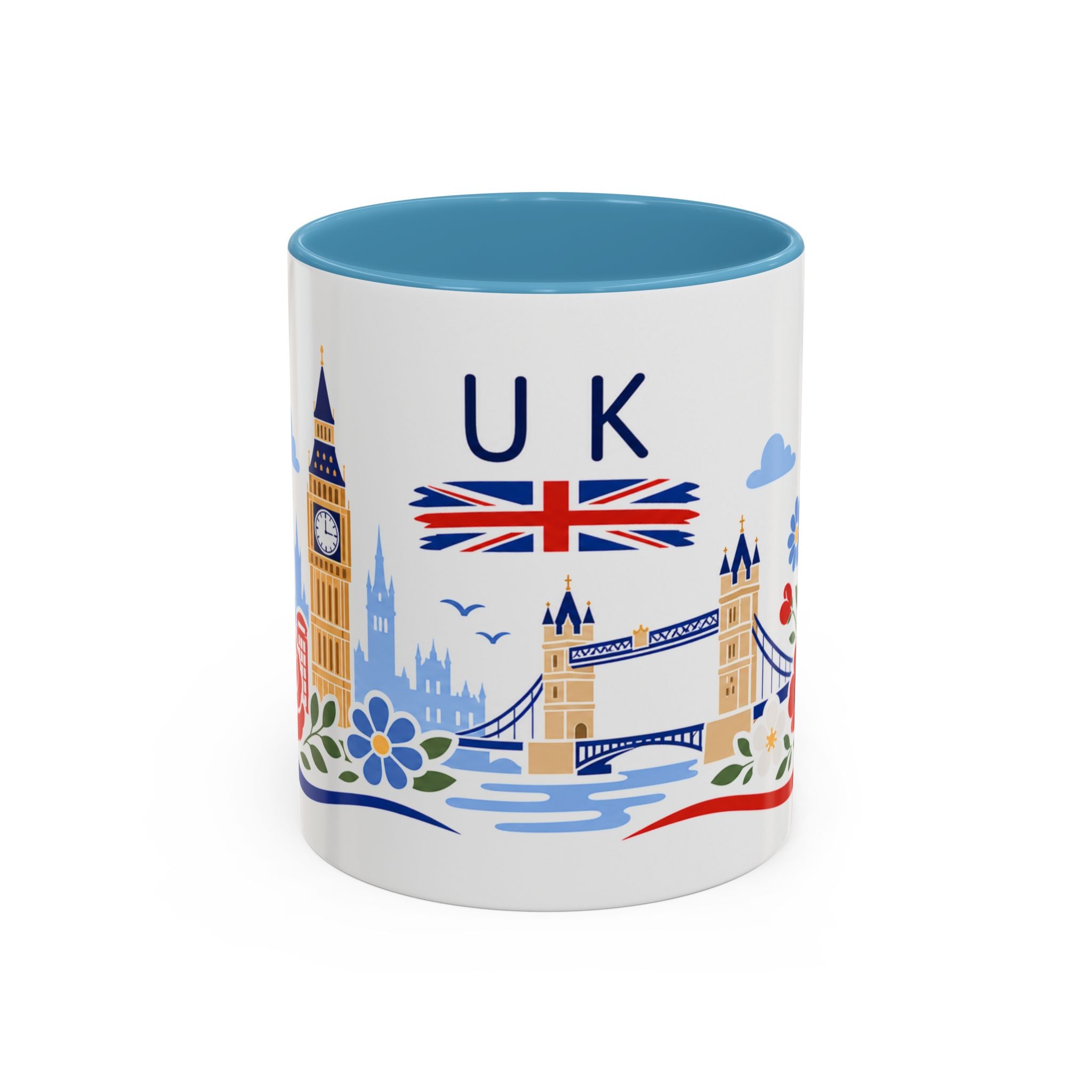 United Kingdom Coffee Mug | Travel Souvenir Accent Mug | Country Gift Ceramic Cup 11oz 15oz
