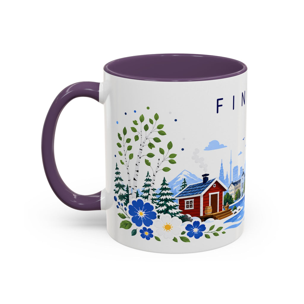 Finland Coffee Mug | Travel Souvenir Accent Mug | Place Gift Ceramic Cup 11oz 15oz