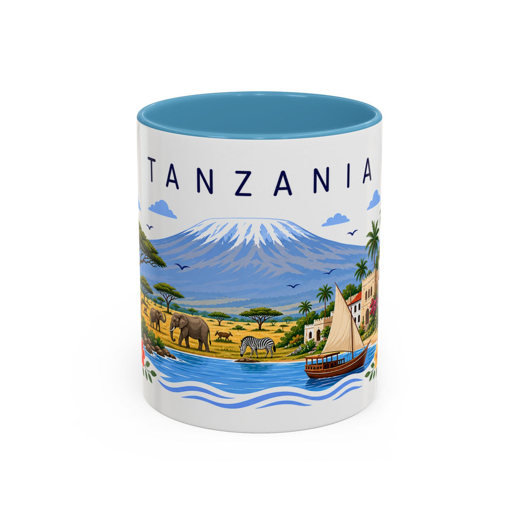 Tanzania Coffee Mug | Travel Souvenir Accent Mug | Place Gift Ceramic Cup 11oz 15oz