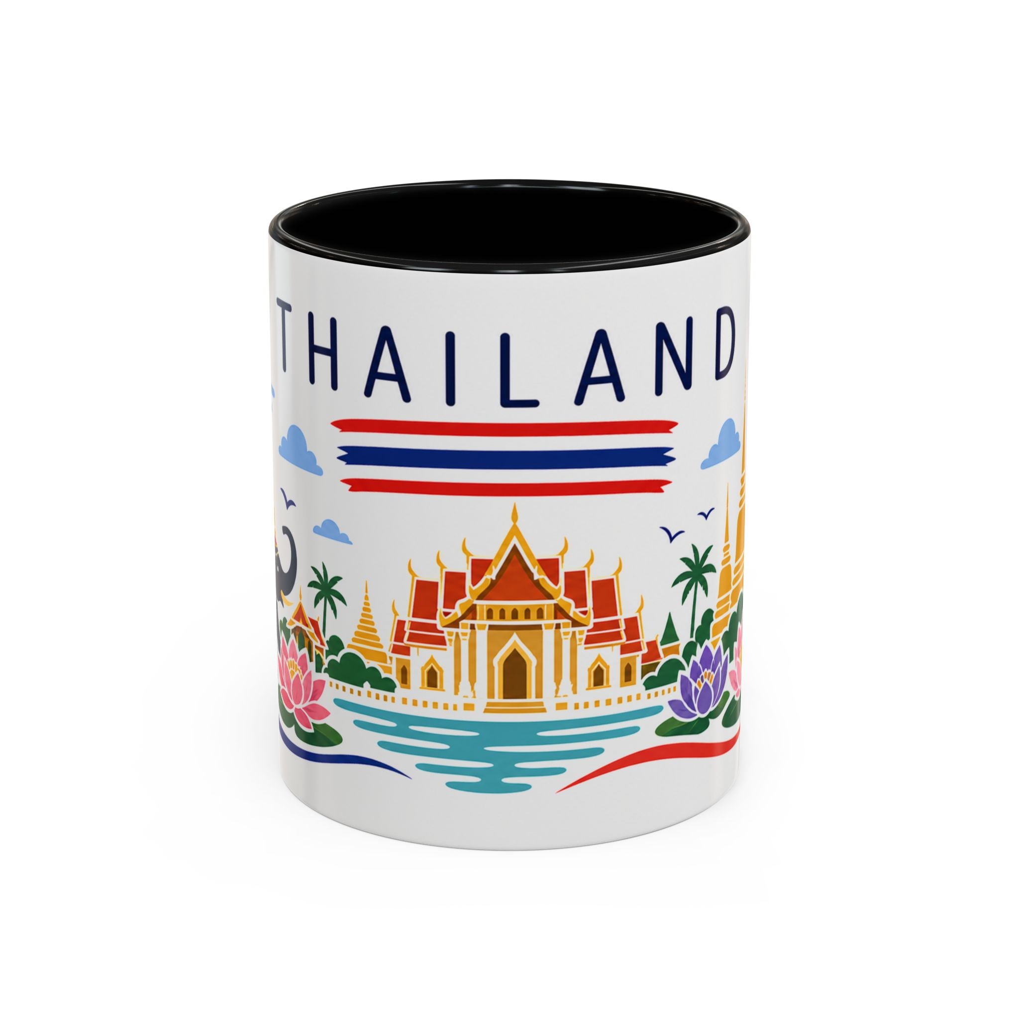 Thailand Coffee Mug | Travel Souvenir Accent Mug | Country Gift Ceramic Cup 11oz 15oz