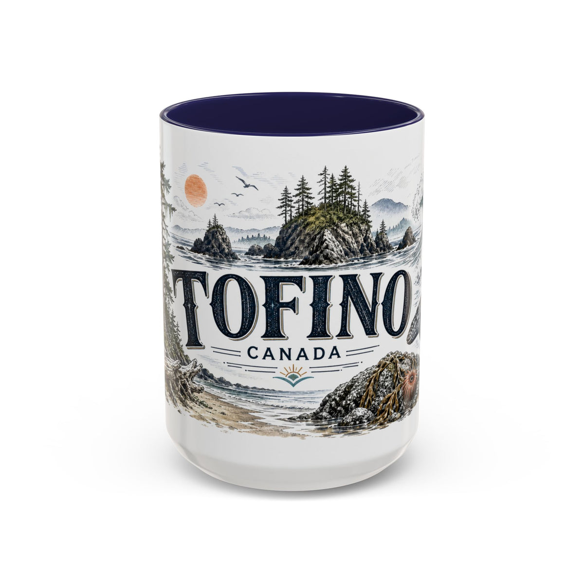 Tofino Mug, Canada Travel Souvenir, Bucket List Gift, Accent Ceramic Coffee Mug 11oz 15oz