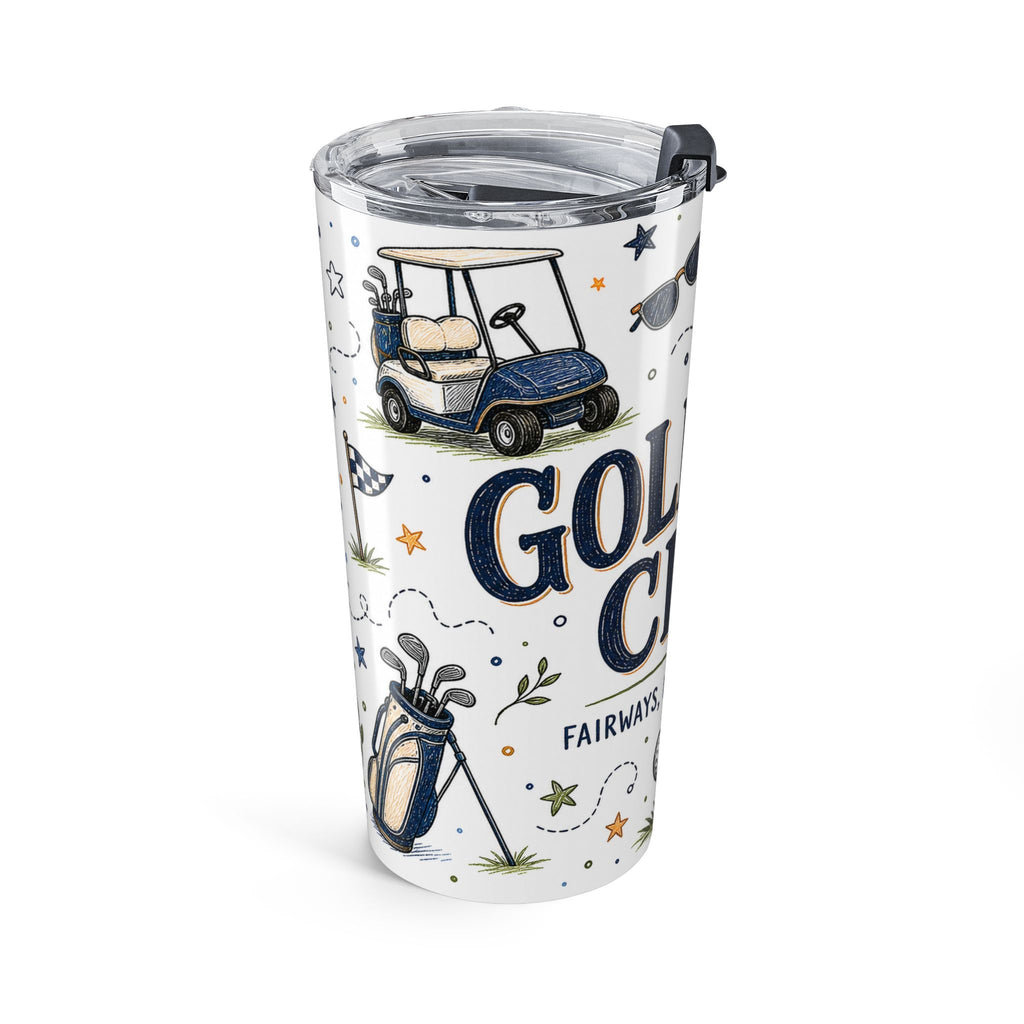 Golf Cart Crew 20oz Tumbler | Golfer Gift | Insulated Stainless Steel Travel Cup
