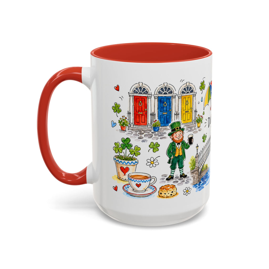 Dublin Travel Mug | European City Souvenir Accent Coffee Mug | 11oz 15oz Ceramic Cup
