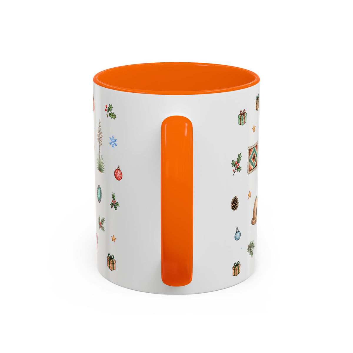 Santa Fe Christmas Mug | Watercolor City Souvenir | Ceramic Coffee Cup (11oz 15oz)