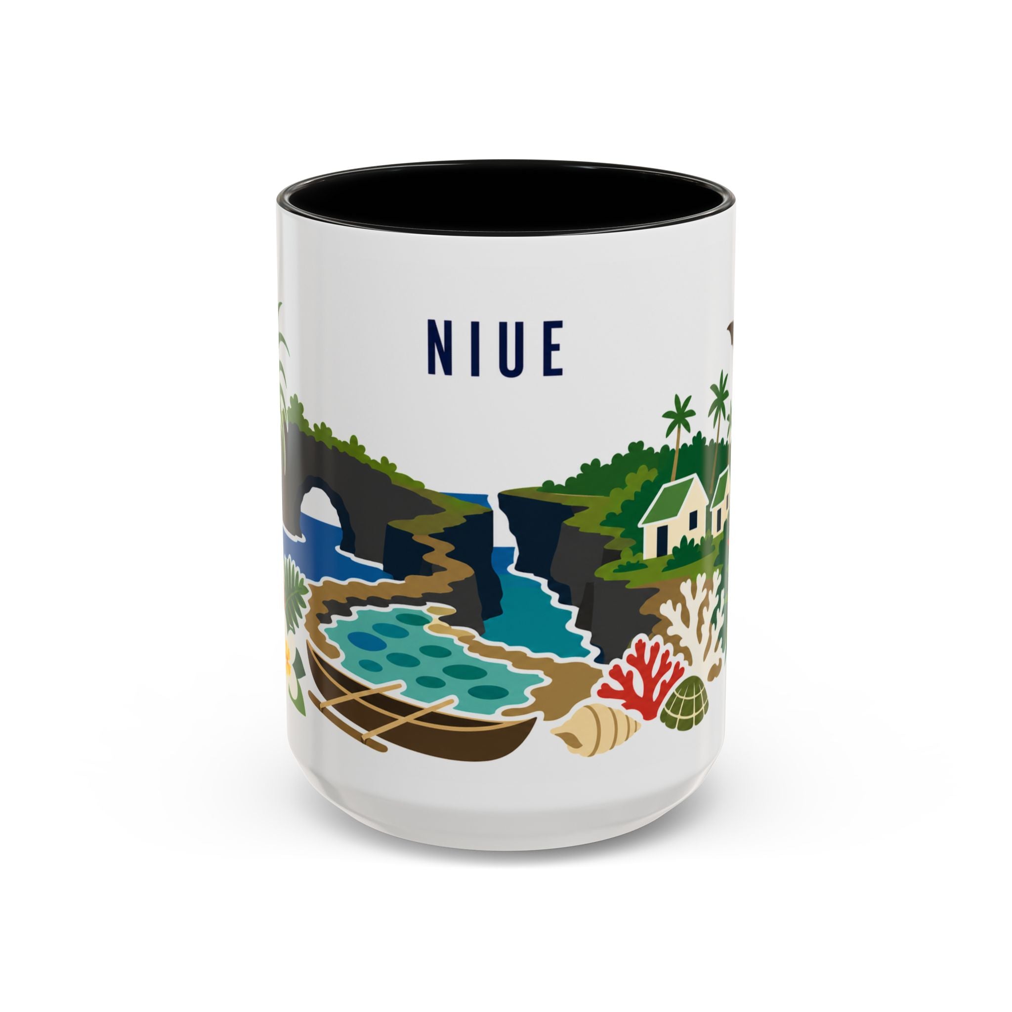 Niue Coffee Mug | Travel Souvenir Accent Mug | Country Gift Ceramic Cup 11oz 15oz