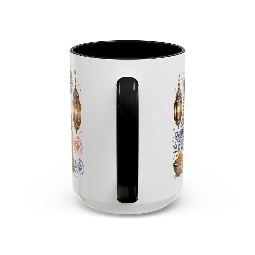 Marrakech Medina Coffee Mug | Travel Destination Souvenir Gift | Accent Color Ceramic 11oz 15oz