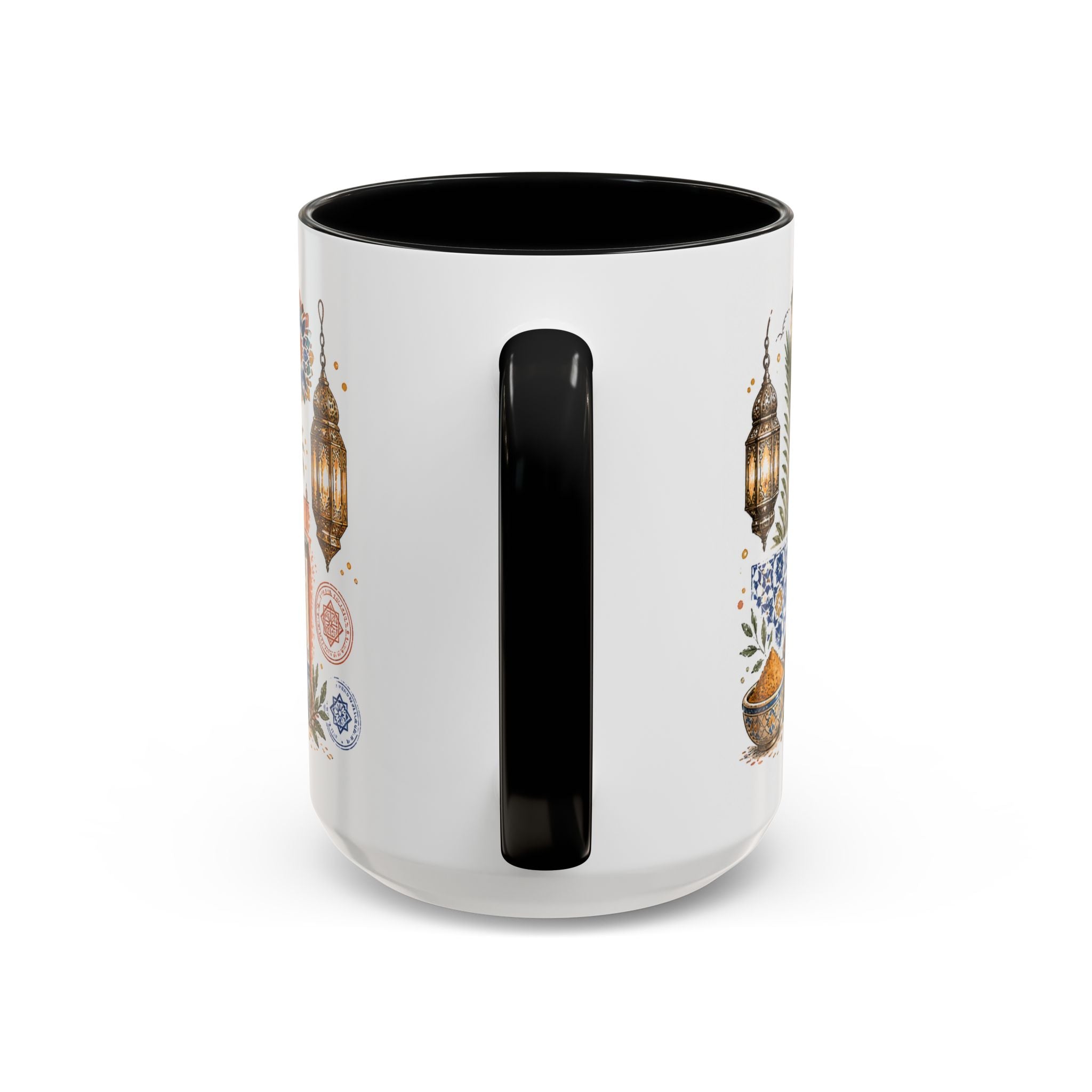 Marrakech Medina Coffee Mug | Travel Destination Souvenir Gift | Accent Color Ceramic 11oz 15oz