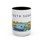 South Sudan Coffee Mug | Travel Souvenir Accent Mug | Country Gift Ceramic Cup 11oz 15oz