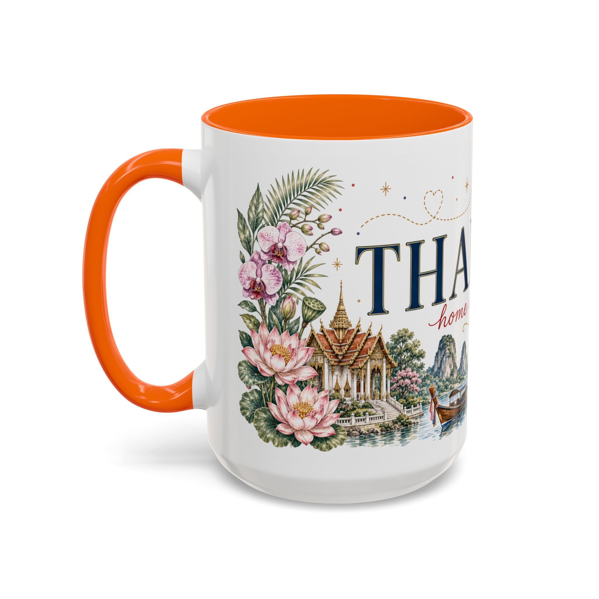 Thailand Home Country Mug | Moving Away Gift | Long Distance Friendship | 11 oz 15 oz Accent Mug