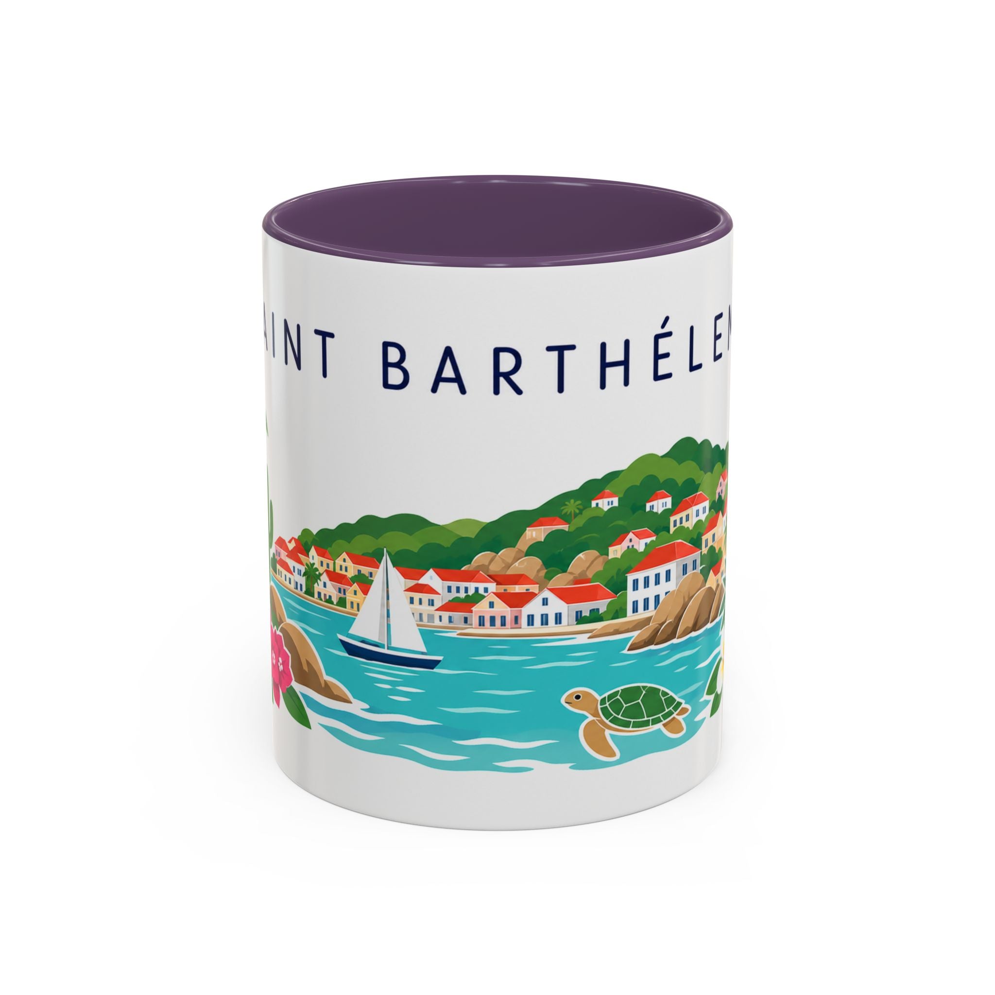 Saint Barthélemy Coffee Mug | Travel Souvenir Accent Mug | Country Gift Ceramic Cup 11oz 15oz