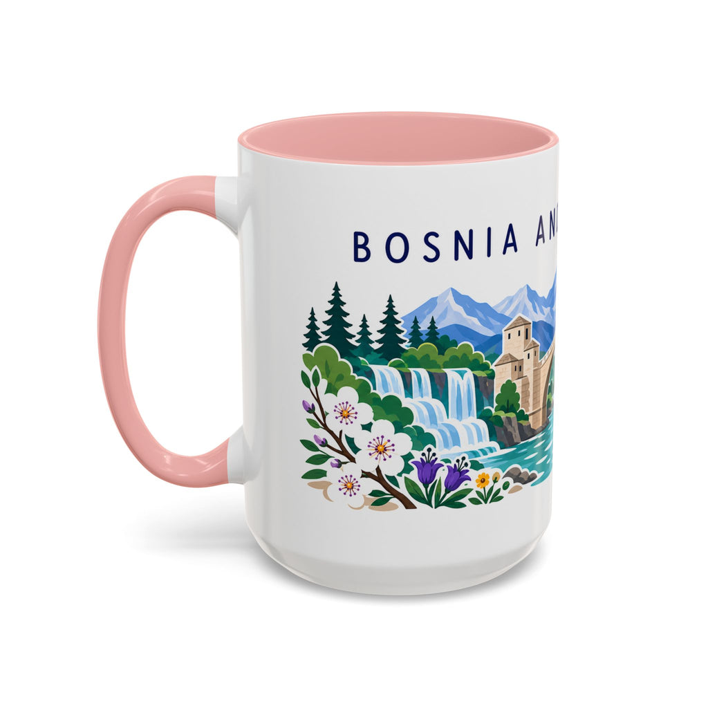 Bosnia and Herzegovina Coffee Mug | Travel Souvenir Accent Mug | Country Gift Ceramic Cup 11oz 15oz