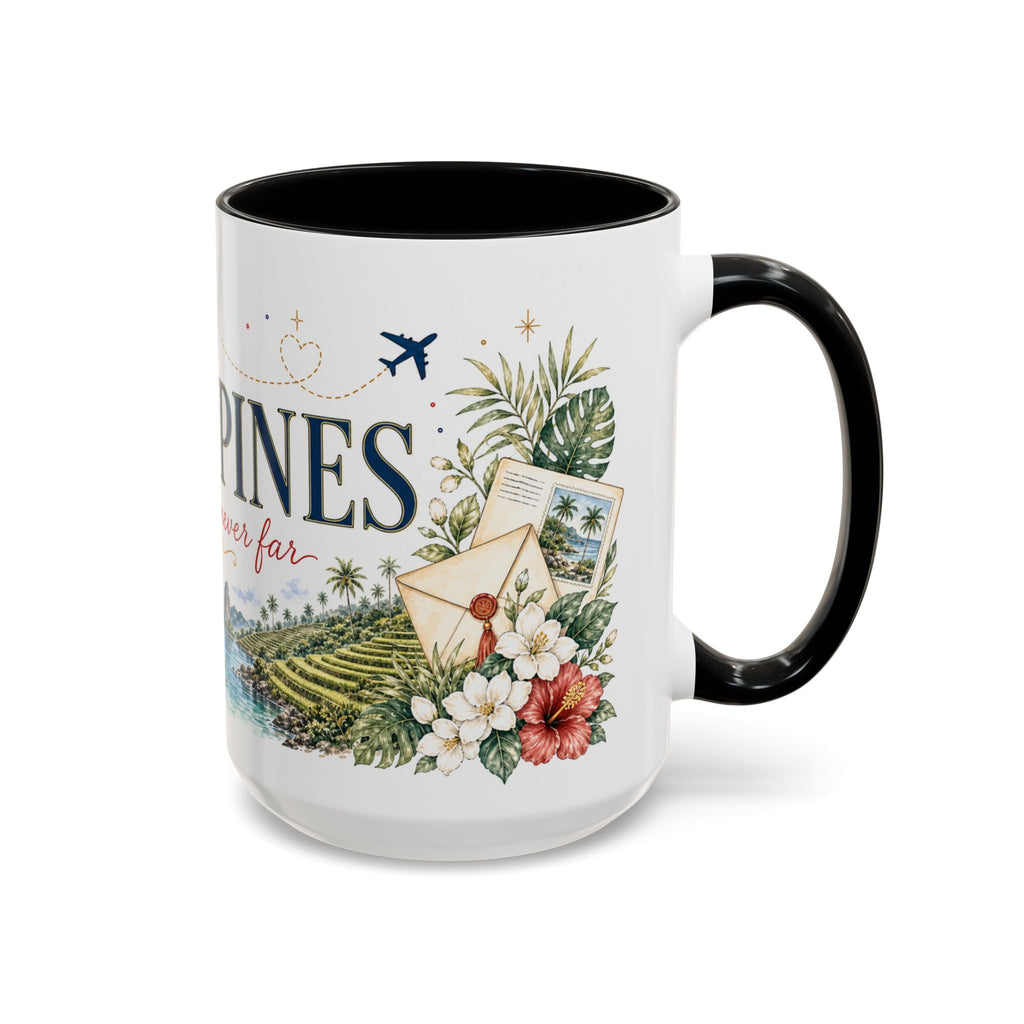 Philippines Home Country Mug | Moving Away Gift | Long Distance Friendship | 11 oz 15 oz Accent Mug