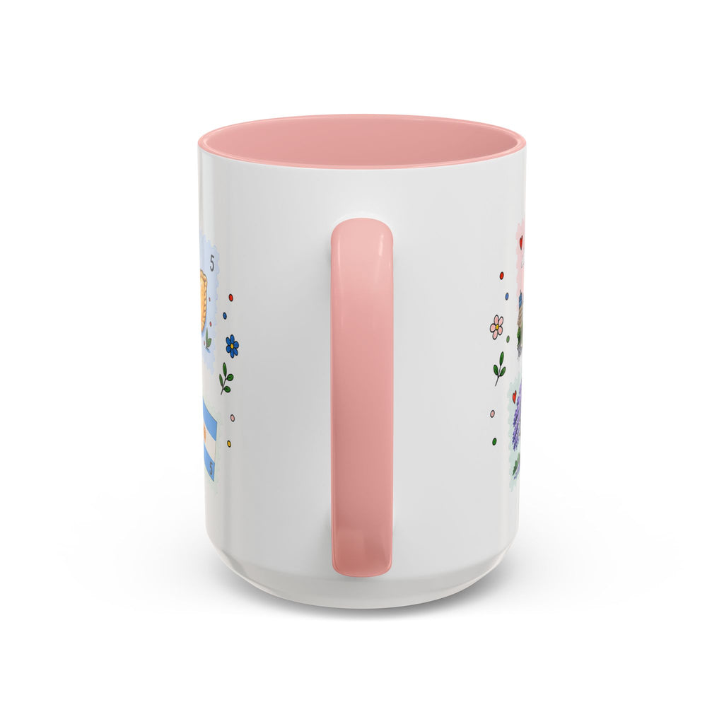 Buenos Aires Coffee Mug | Postage Stamp Collage Mug | Travel Souvenir Accent Cup 11oz 15oz