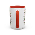 Michigan State Map Mug | Botanical Accents, Lakes Art | Homesick Gift