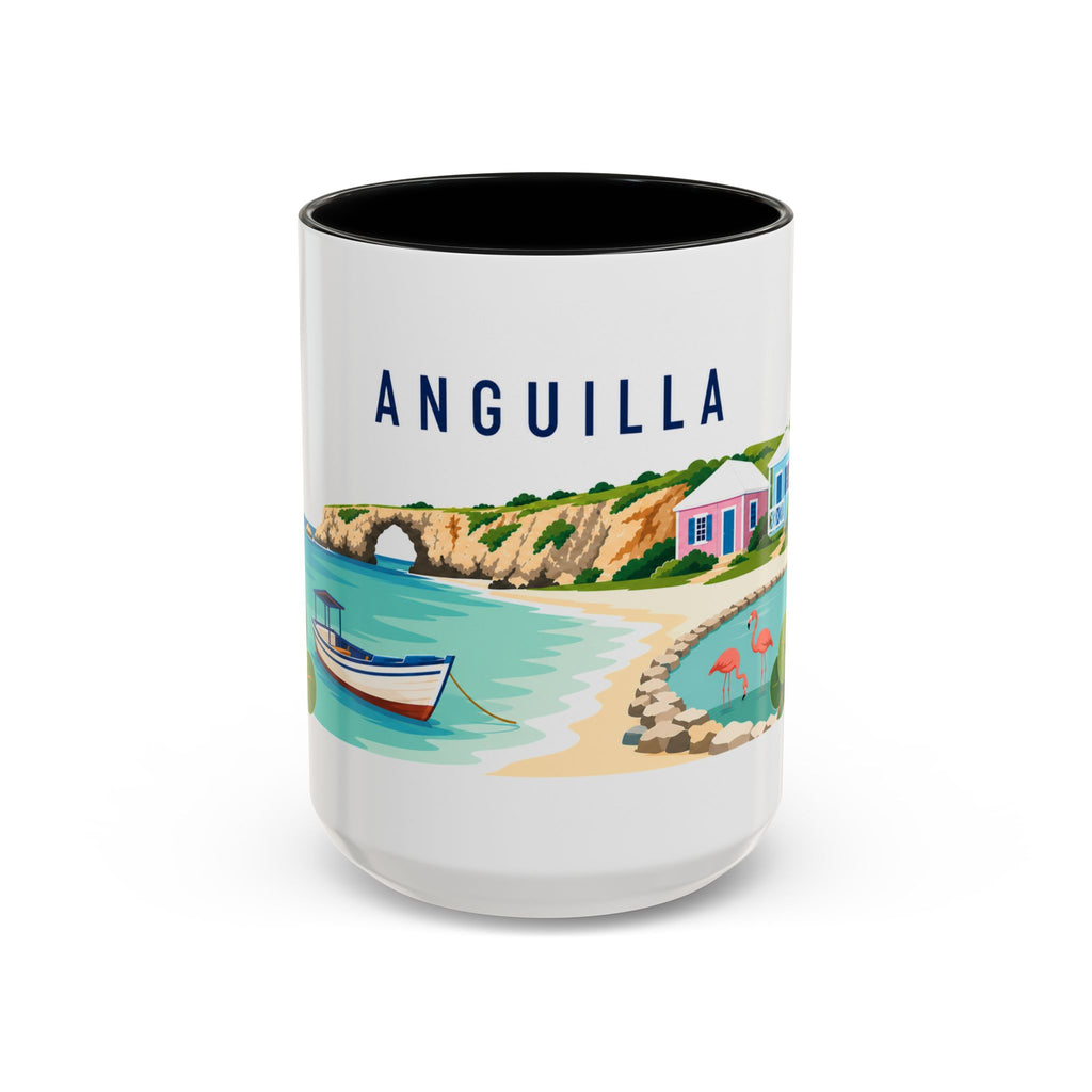 Anguilla Coffee Mug | Travel Souvenir Accent Mug | Country Gift Ceramic Cup 11oz 15oz